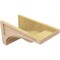 Ekena Millwork 10"W x 20"D x 10"H Wide Viola Rough Cedar Woodgrain TimberThane Corbel, Primed Tan CORUR10X20X10VIORCPR - alternate 3